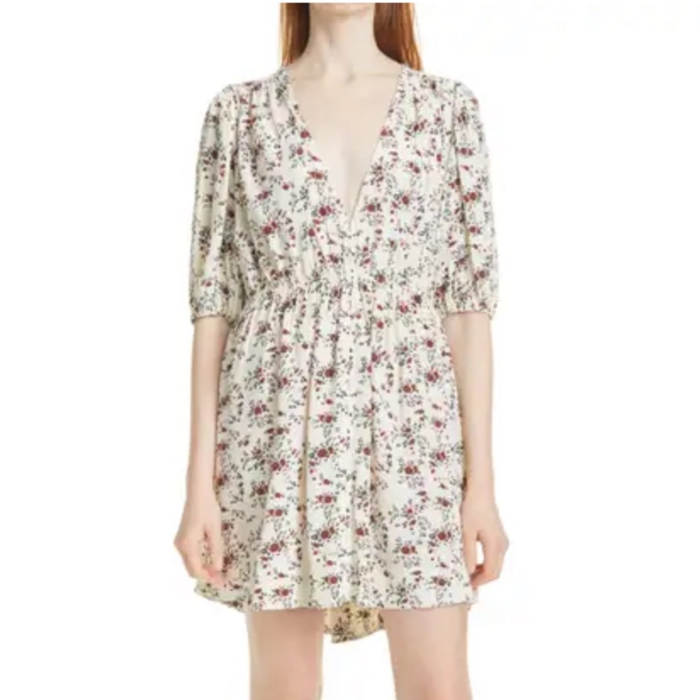 Ganni Floral Crepe Dress